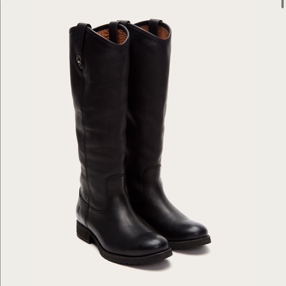 Authentic Frye Melissa Button Lug Tall Boots